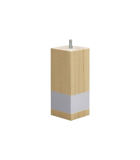 PIED CARRE BAGUE ALUMINIUM — photo 1