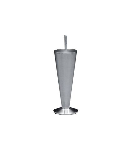 PIED CONIQUE METAL CHROME