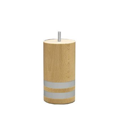 PIED CYLINDRIQUE 2 BAGUES ALUMINIUM